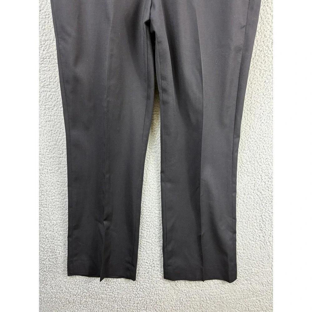 Banana Republic Flat Front Dress Pants Mens 32x30 Black Slacks Work Formal Suit